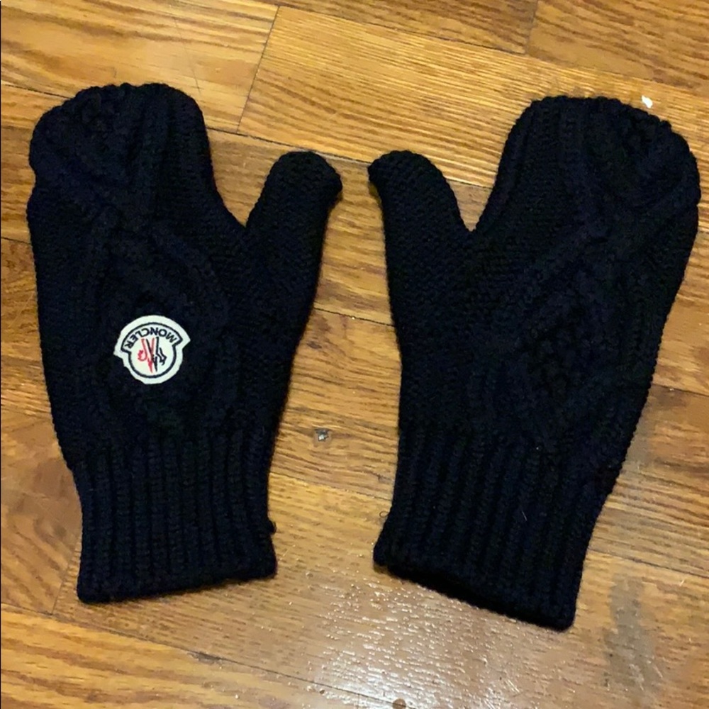 Moncler Navy Mittens